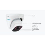 P334 / RLC-820A - 8MP (4K) куполна външна IP камера с детекция на хора/автомобили