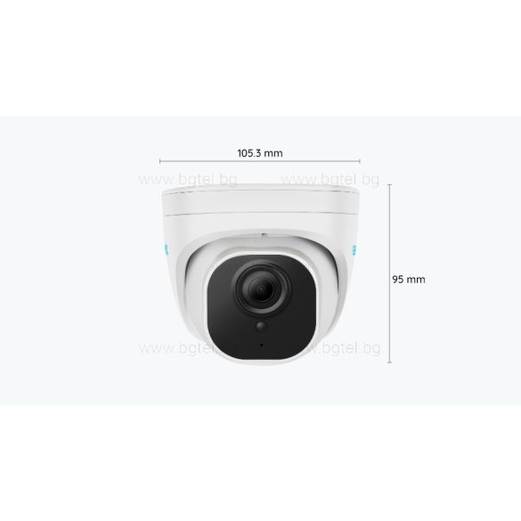 P334 / RLC-820A - 8MP (4K) куполна външна IP камера с детекция на хора/автомобили