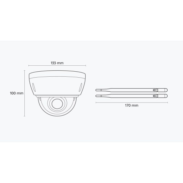 RLC-422W - 5MP ДВУБАНДОВА (2.4/5GHZ) БЕЗЖИЧНА КУПОЛНА IP КАМЕРА ЗА ВИДЕОНАБЛЮДЕНИЕ С 4Х ОПТИЧЕН ZOOM