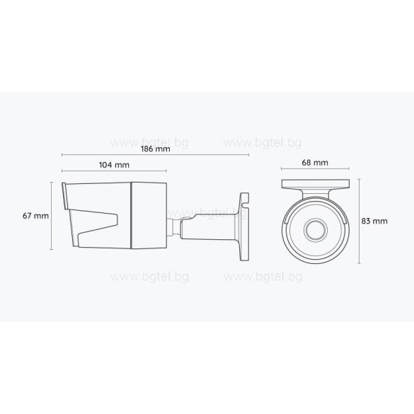 RLC-510A - 5MP външна IP камера с детекция на хора/автомобили