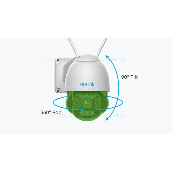 RLC-523WA - 5MP Безжична (WiFi) въртяща (PTZ) се IP камера с 5X оптичен зуум с детекция на хора/автомобили