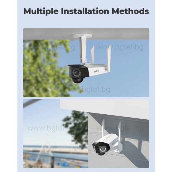 Reolink Duo 2 - 2K+ (6MP) Безжична панорамна камера с батерия