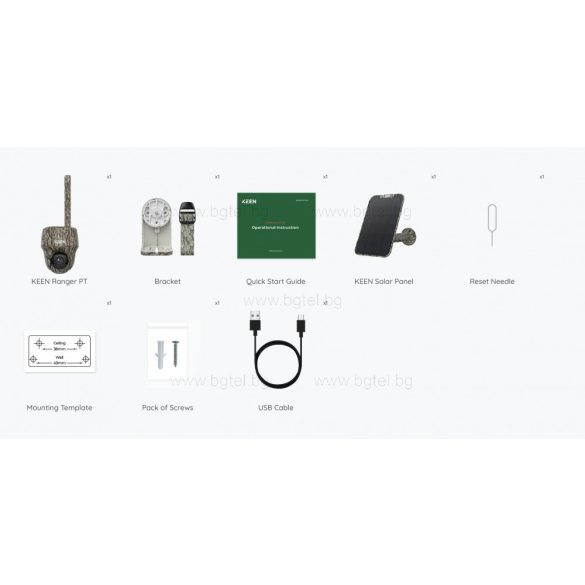 KEEN RANGER PT - 4G ВЪРТЯЩА СЕ (PT) ЛОВНА КАМЕРА С БАТЕРИЯ И СОЛАРЕН ПАНЕЛ