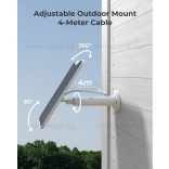 СЛЪНЧЕВ ПАНЕЛ 2 ЗА КАМЕРИ С БАТЕРИИ - БЯЛ