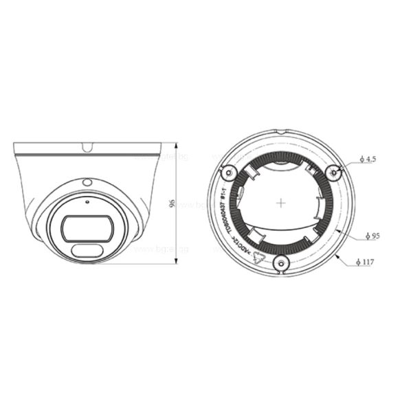 TC-C32XP - 2MP куполна tutet IP камера 