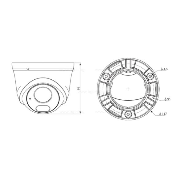 TC-C34HS - 4MP Fixed Starlight IR Turret Camera