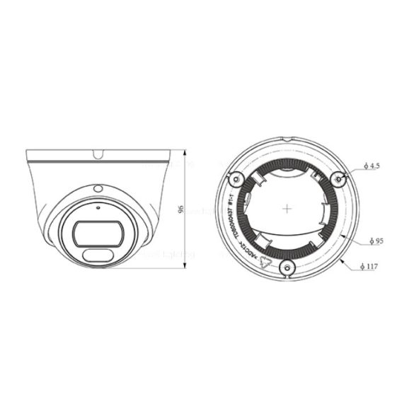 TC-C38XS - 8MP Fixed Starlight IR Turret Camera