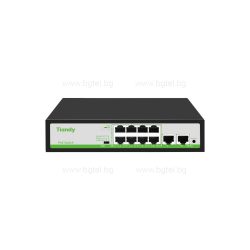   TC-P3S010 10 портов PoE суич (·8*10/100Mbps PoE Ports + 2*10/100Mbps RJ45 Uplink Ports)