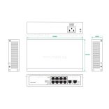 TC-P3S010 10 портов PoE суич (·8*10/100Mbps PoE Ports + 2*10/100Mbps RJ45 Uplink Ports)