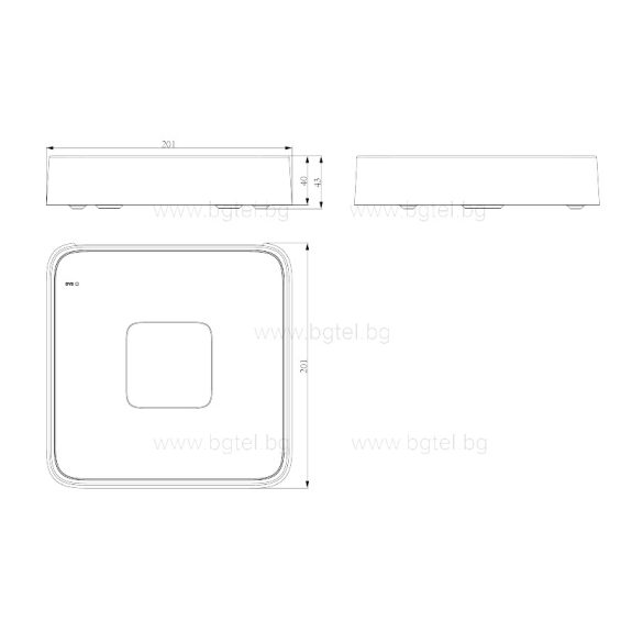 TC-R3104 - 4 канален NVR  - H.265 1HDD 4ch PSE