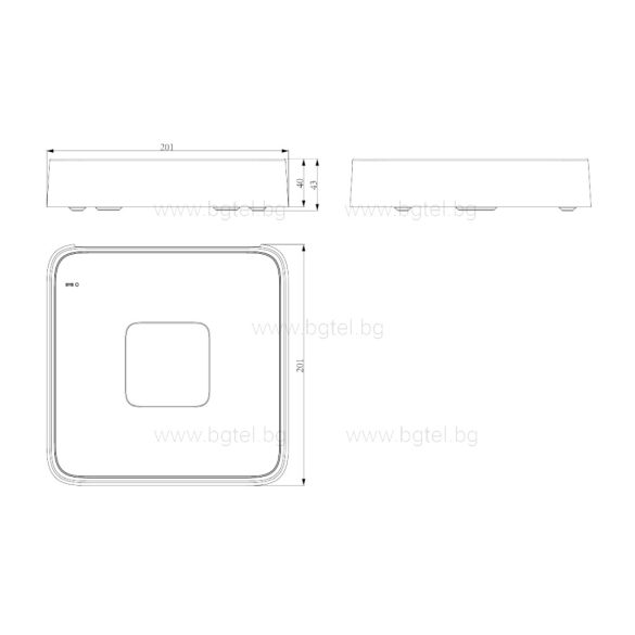 TC-R3108 - 8 канален NVR - 8 PoE порта - H.265 1HDD 8ch PSE