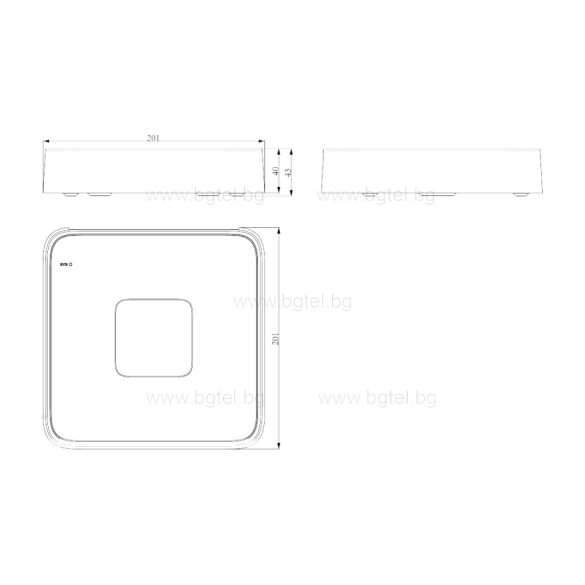 TC-R3110 - 10 канален PoE NVR H.265 1HDD 10ch PSE