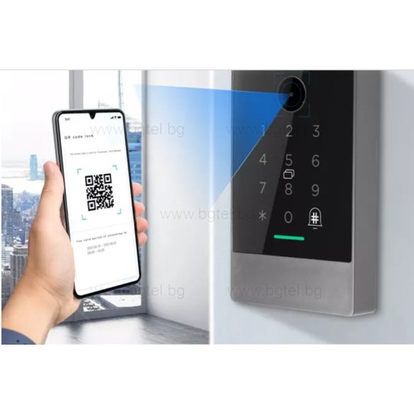 TTLock Смарт контролер с четец Mifare, клавиатура, QR четец, водоустойчив  - F3QR