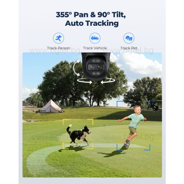 TrackMix P760 / TrackMIX PoE - 4K (8MP) PoE панорамна (DUAL Lens) PTZ IP камера