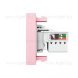 Механизъм единична компютърна розетка 1/2 - РОЗОВ - LIVOLO VL-C7-1C-17