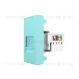 Механизъм единична компютърна розетка 1/2 - ЗЕЛЕН - LIVOLO VL-C7-1C-18