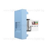 Механизъм единична компютърна розетка 1/2 - СИН - LIVOLO VL-C7-1C-19