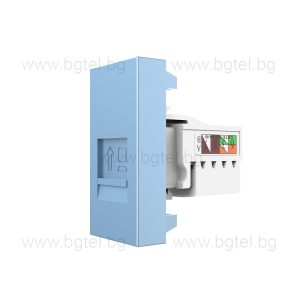 Механизъм единична компютърна розетка 1/2 - СИН - LIVOLO VL-C7-1C-19