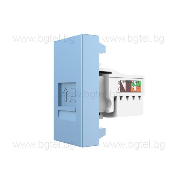 Механизъм единична компютърна розетка 1/2 - СИН - LIVOLO VL-C7-1C-19