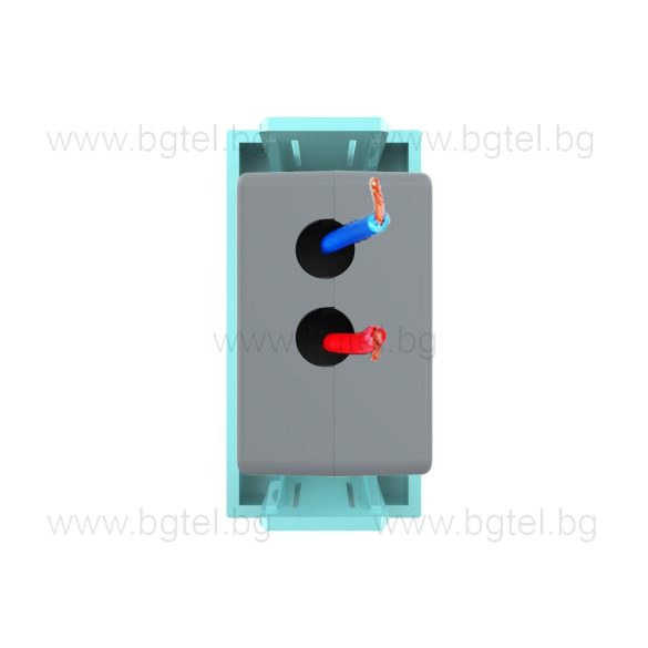 МЕХАНИЗЪМ ЕДИНИЧЕН USB МОДУЛ 1/2 - ЗЕЛЕН - LIVOLO VL-C7-1USB-18