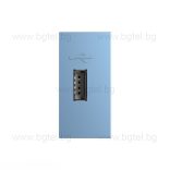 МЕХАНИЗЪМ ЕДИНИЧЕН USB МОДУЛ 1/2 - СИН - LIVOLO VL-C7-1USB-19