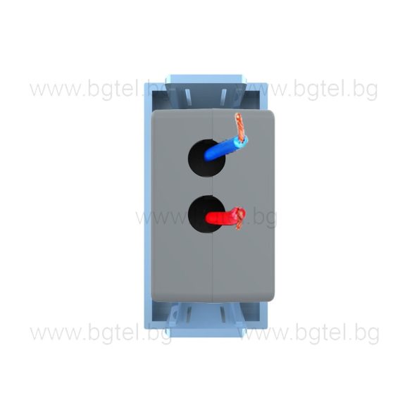 МЕХАНИЗЪМ ЕДИНИЧЕН USB МОДУЛ 1/2 - СИН - LIVOLO VL-C7-1USB-19