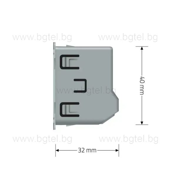 Сензорен механизъм за единичен ключ бутон LIVOLO VL-C7-C701B/VL-FC1B-2GSVM