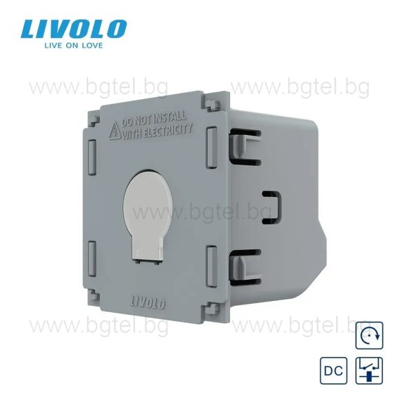 Механизъм за единичен бутон със сух контакт захранване 12/24V LIVOLO VL-C7-C701CH