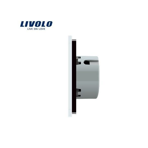 LIVOLO СЕНЗОРЕН КЛЮЧ ДИМЕР С КРИСТАЛЕН ПАНЕЛ ЧЕРЕН VL-C7-C701D+C1-12