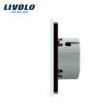 LIVOLO СЕНЗОРЕН КЛЮЧ ДИМЕР С КРИСТАЛЕН ПАНЕЛ СИВ VL-C7-C701D+C1-15