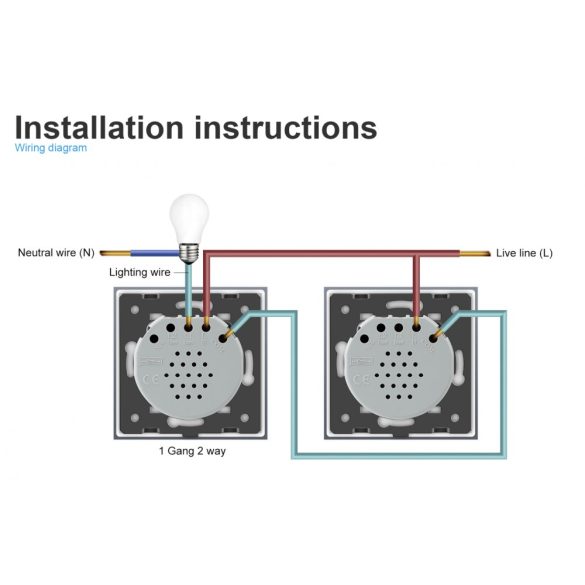 LIVOLO ЕДИНИЧЕН СЕНЗОРЕН КЛЮЧ ДЕВИАТОР/КРЪСТАТ С КРИСТАЛЕН ПАНЕЛ ЗЛАТЕН VL-C7-C701S+C1-13