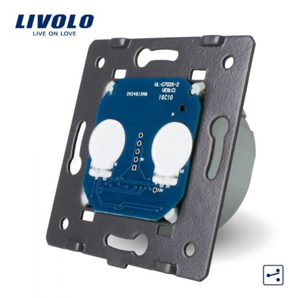 Сензорен механизъм за двоен ключ с дистанционнен контрол LIVOLO VL-C7-C702R