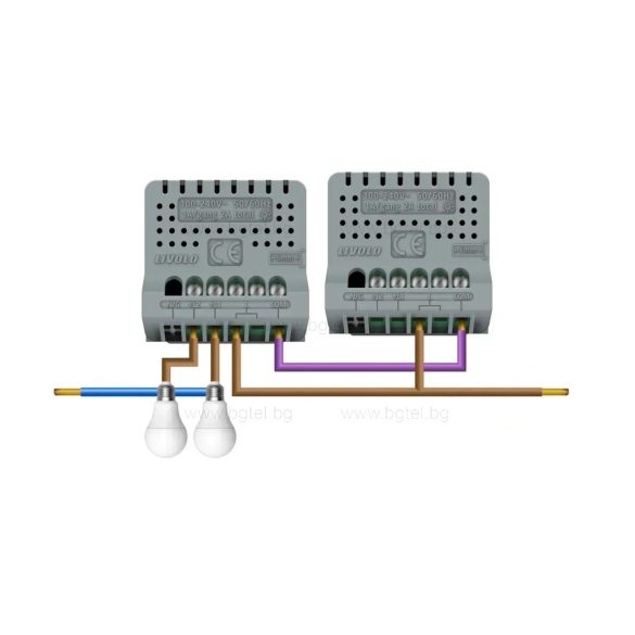 Сензорен механизъм за двоен девиаторен ключ LIVOLO VL-C7-C702S/VL-FC2S-2GSVM