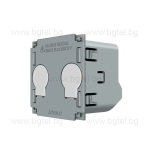 Механизъм за двоен ключ със сух контакт захранване 12V/24V LIVOLO VL-C702C