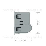 Механизъм за двоен ключ със сух контакт захранване 12V/24V LIVOLO VL-C702C