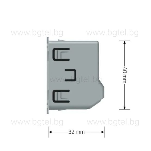 Механизъм за двоен ключ със сух контакт захранване 220V LIVOLO VL-C702IH