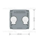СЕНЗОРЕН МЕХАНИЗЪМ ЗА ДВОЕН ДЕВИАТОРЕН КЛЮЧ LIVOLO EC ZIGBEE VL-FC2SZ2-2GSTL