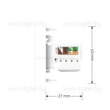 Механизъм единична компютърна розетка 1/2 - БЯЛ - LIVOLO VL-C7-1C-11 / VL-FCCP-1WP