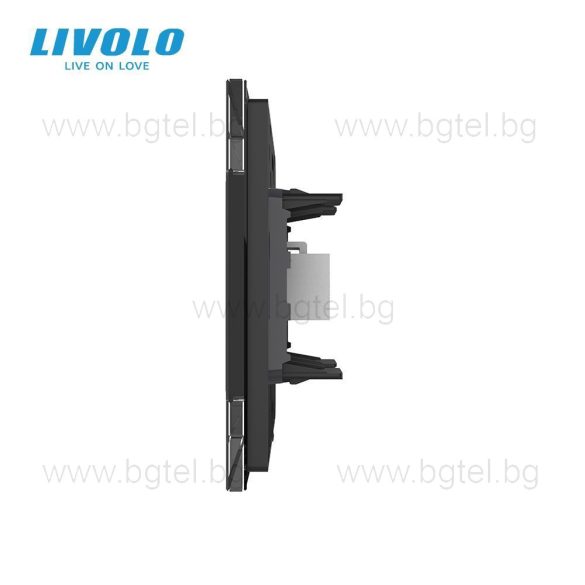 МЕХАНИЗЪМ HDMI С ПРАЗЕН МОДУЛ - ЧЕРЕН - LIVOLO VL-FCHD-1BP