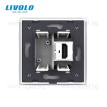 МЕХАНИЗЪМ HDMI С ПРАЗЕН МОДУЛ - БЯЛ - LIVOLO VL-FCHD-1WP