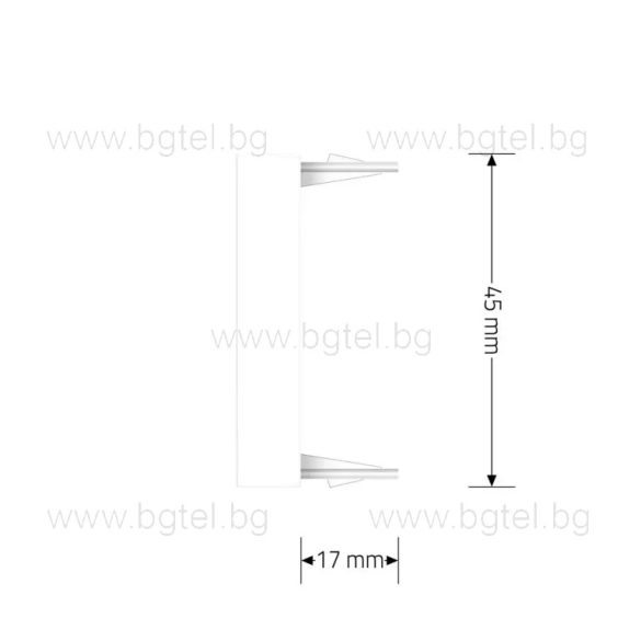 ПРАЗЕН МОДУЛ 1/2 - БЯЛ - VL-FCMB-1WP
