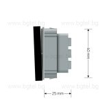 МЕХАНИЗЪМ ЗА ЕДИНИЧЕН КРЪСТАТ КЛЮЧ LIVOLO - ЧЕРЕН - VL-FCMM10A-2BP