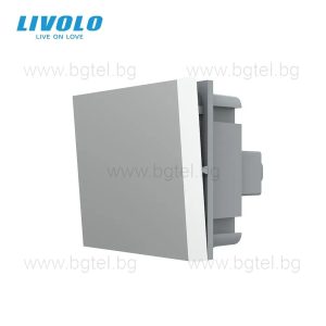 МЕХАНИЗЪМ ЗА ЕДИНИЧЕН КРЪСТАТ КЛЮЧ LIVOLO - СИВ - VL-FCMM10A-2IP