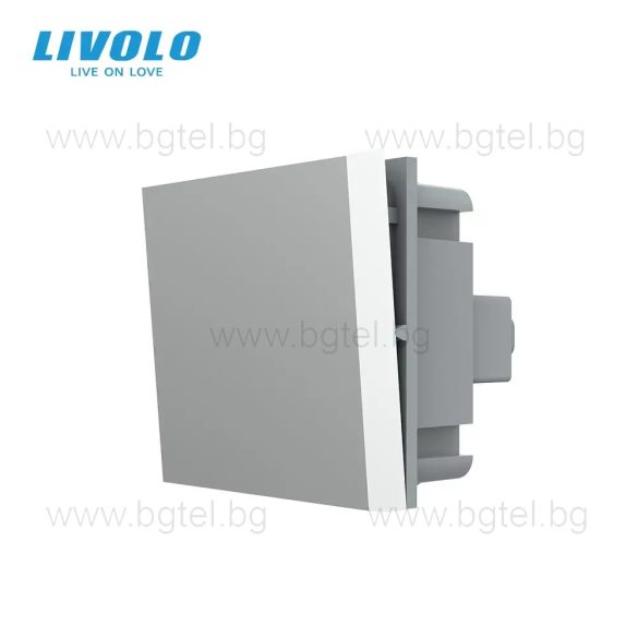МЕХАНИЗЪМ ЗА ЕДИНИЧЕН КРЪСТАТ КЛЮЧ LIVOLO - СИВ - VL-FCMM10A-2IP