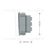 МЕХАНИЗЪМ ЗА ЕДИНИЧЕН  КРЪСТАТ КЛЮЧ LIVOLO - БЯЛ - VL-FCMM10A-2WP