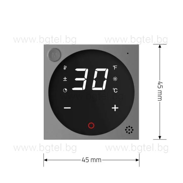 Механизъм терморегулатор SMART - ZIGBEE - СИВ - VL-FCQ1Z2-2IP
