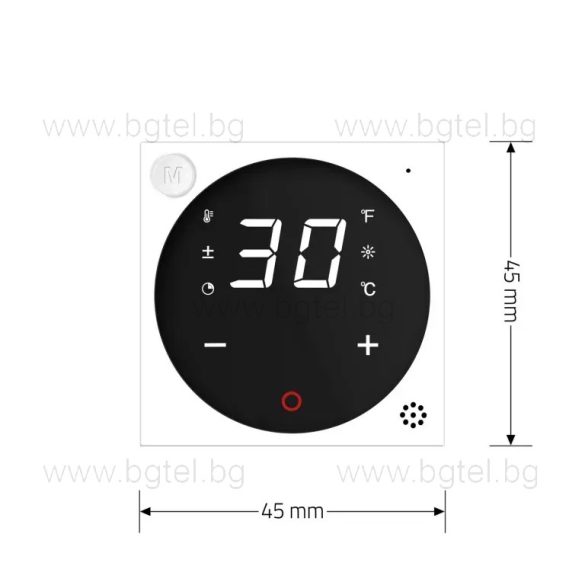 Механизъм терморегулатор SMART - ZIGBEE - БЯЛ - VL-FCQ1Z2-2WP