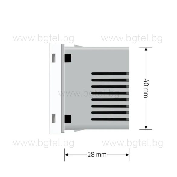 Механизъм терморегулатор SMART - ZIGBEE - БЯЛ - VL-FCQ1Z2-2WP