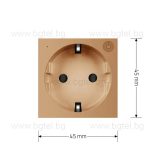 Механизъм управляем контакт ZigBee - ЗЛАТИСТ - LIVOLO VL-FCTC16AZ-2AP