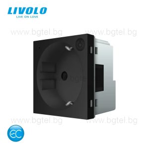 Механизъм управляем контакт ZigBee - ЧЕРЕН - LIVOLO VL-FCTC16AZ-2BP